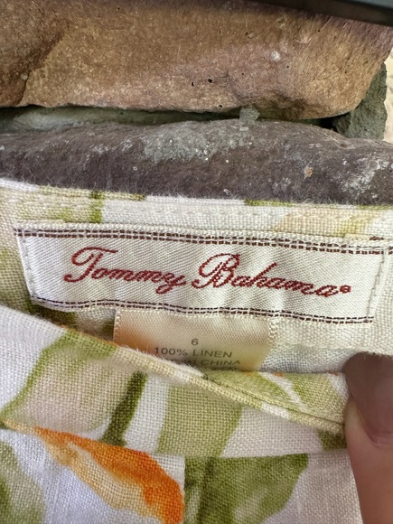 Tommy Bahama Floral Linen Pants-Size 6 - Picture 2 of 8
